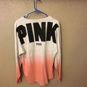Pink Victoria Secret T-shirt.
